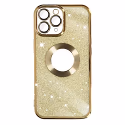 Coque iPhone 11 Pro Max - Protecam - Paillette Or - Silicone Gel - Caméra Protégée - Design Brillant