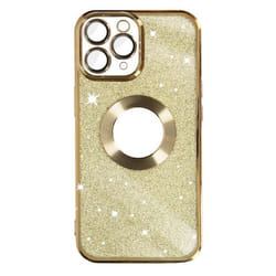 Coque iPhone 11 Pro Max - Protecam - Paillette Or - Silicone Gel - Caméra Protégée - Design Brillant