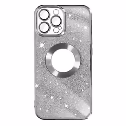 Coque iPhone 12 Pro Max - Protecam Spark - Pailleté Argent - Silicone Gel - Caméra Protégée - Souple