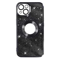 Coque iPhone 13 - Protecam - Spark - Pailleté - Noir - Silicone gel - Élégante