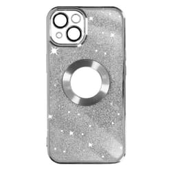 Coque - Protecam - iPhone 13 - Pailleté Argent - Silicone Gel - Caméra Protégée