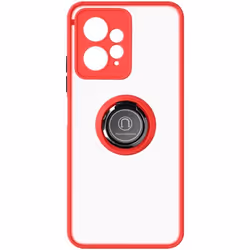 Coque Bague Redmi Note 12 4G Rouge Coque Anneau