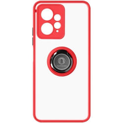 Coque Bague Redmi Note 12 4G Rouge Coque Anneau