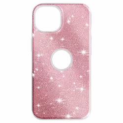 Coque iPhone 14 - Paillette - Rose - Antichoc - Translucide - Chic et féminin