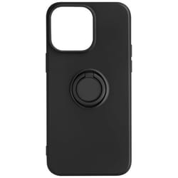 Coque - Anneau - iPhone 14 Pro Max - Silicone gel - Soft-touch - Noir