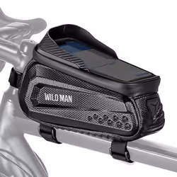 Sacoche de Vélo - Wildman - E10 - Étanche - 1L - Fixation Guidon/Cadre