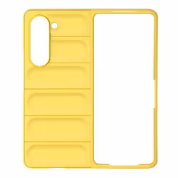 Coque - Samsung - Galaxy Z Fold 5 - Souple - Jaune - Résistante aux rayures