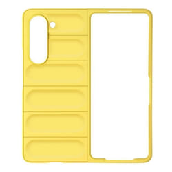 Coque - Samsung - Galaxy Z Fold 5 - Souple - Jaune - Résistante aux rayures