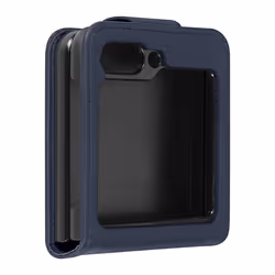 Coque Clapet - Chesterfield - Samsung Galaxy Z Flip 5 - Éco-cuir - Languette Magnétique - Bleu