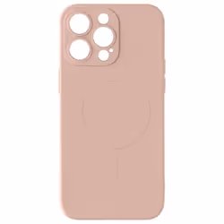 Coque de protection - Magsafe - iPhone 15 Pro Max - Silicone Soft-touch - Rose Poudré - Antidérapante