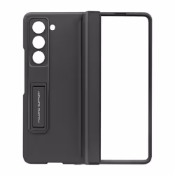 Coque pour Samsung Galaxy Z Fold 5 - AVIZAR - Rigide - Béquille - Porte stylet magnétique - Noir