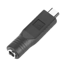 Adaptateur de charge AVIZAR 197499-ADA-C007 DC 5.5 x 2.1mm vers USB-C - Noir - Compatible tout appareil USB C
