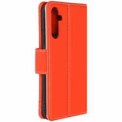 Étui Folio - Samsung - Galaxy A14 4G/5G - Éco-cuir Rouge - Support - Rangement intégré
