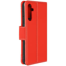 Étui Folio - Samsung - Galaxy A14 4G/5G - Éco-cuir Rouge - Support - Rangement intégré