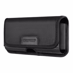 Étui Ceinture Horizontal pour Smartphone 68 pouces Nylon Double Fixation Noir