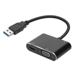 Adaptateur Hub USB - Non spécifié - HDMI VGA - Full HD 1080P - Design compact - Double mode daffichage