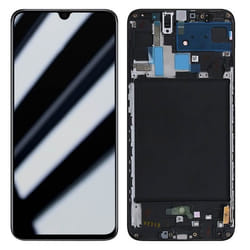Bloc Complet pour Samsung A70 - AVIZAR - Écran LCD + Vitre Tactile - Noir - 100% fonctionnels
