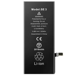 Batterie interne pour iPhone SE 2022 - AVIZAR - Capacité 2018mAh - Lithium Ion - 37 V