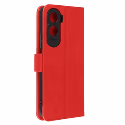 Étui pour Honor 90 Lite - AVIZAR - Chesterfield - Rouge - Fonction support - Rangement cartes