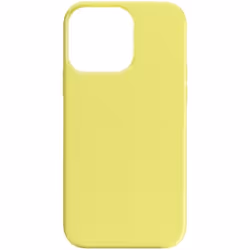 Coque de protection AVIZAR pour iPhone 15 Pro Max - Semi-rigide - Jaune - Finition douce Soft-touch
