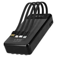 Batterie Secours - LINQ - 25800mAh - Câble 4 en 1 Amovible - Sortie USB - Compact Noir