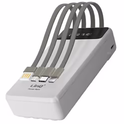 Batterie Secours - LINQ - 25800mAh - Câble 4 en 1 Amovible - Sortie USB Supplémentaire - Compact
