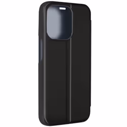 Étui Clear View pour iPhone 15 Pro Max Clapet Miroir Fonction Support Noir