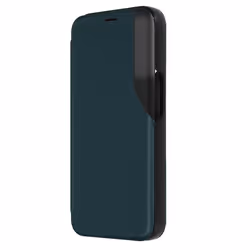 Étui pour iPhone 15 Pro Max - AVIZAR - Clapet Fenêtre DAffichage - Vert - Rigide - Synthétique
