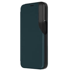Étui pour iPhone 15 Pro Max - AVIZAR - Clapet Fenêtre DAffichage - Vert - Rigide - Synthétique