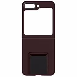 Coque pour Samsung Galaxy Z Flip 5 - AVIZAR - Classic Stand Lie de vin - Béquille support dépliable et ajustable