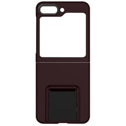 Coque pour Samsung Galaxy Z Flip 5 - AVIZAR - Classic Stand Lie de vin - Béquille support dépliable et ajustable