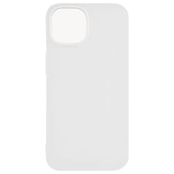 Coque pour Apple iPhone 15 - AVIZAR - Silicone Soft Touch Mate Anti-trace blanche
