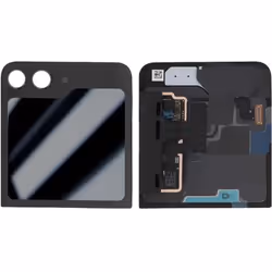 Écran Externe Complet Officiel pour Samsung Z Flip 5 Vitre Tactile Châssis Noir