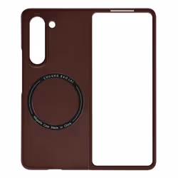 Coque de protection rigide AVIZAR pour Samsung Galaxy Z Fold 5 - Rouge - Design minimaliste - Compatible MagSafe