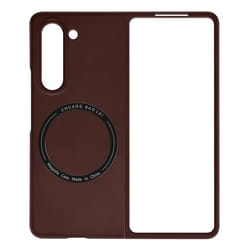 Coque de protection rigide AVIZAR pour Samsung Galaxy Z Fold 5 - Rouge - Design minimaliste - Compatible MagSafe