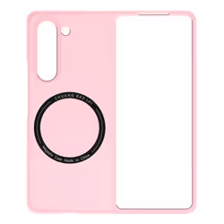 Coque de protection rigide AVIZAR pour Samsung Galaxy Z Fold 5 - Design minimaliste - Compatible MagSafe - Rose