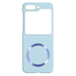 Coque de protection rigide AVIZAR pour Samsung Galaxy Z Flip 5 - Bleu Clair - Compatible MagSafe