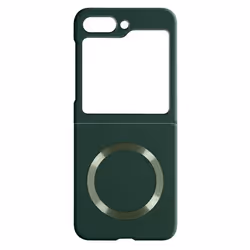 Coque AVIZAR MagSafe pour Samsung Galaxy Z Flip 5 - Design Fin Vert Foncé - Compatible avec Accessoires Magsafe