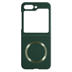 Coque AVIZAR MagSafe pour Samsung Galaxy Z Flip 5 - Design Fin Vert Foncé - Compatible avec Accessoires Magsafe