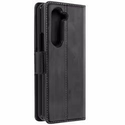 Coque portefeuille - Samsung - Z Fold 5 - Anti RFID - Simili cuir délavé - Vintage