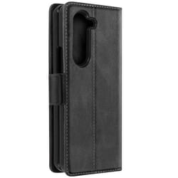 Coque portefeuille - Samsung - Z Fold 5 - Anti RFID - Simili cuir délavé - Vintage