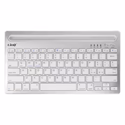 Clavier sans fil - LinQ - QWERTY - Blanc - Compatible iOS/Android/Windows - USB C