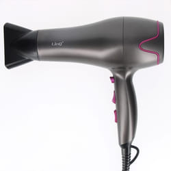 Sèche-cheveux - LINQ - 2400W - Noir-Violet - Ioniseur dair - Embout amovible