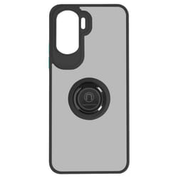 Coque pour smartphone - AVIZAR - Honor 90 Lite - Bague Métallique - Support Vidéo - Noir