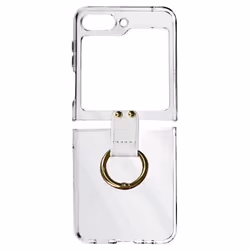 Coque anneau pour Samsung Galaxy Z Flip 5 - AVIZAR - Transparent - Rigide - Synthétique - Mixte