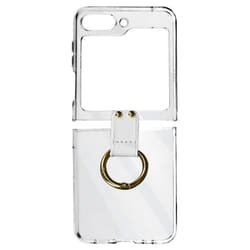 Coque anneau pour Samsung Galaxy Z Flip 5 - AVIZAR - Transparent - Rigide - Synthétique - Mixte