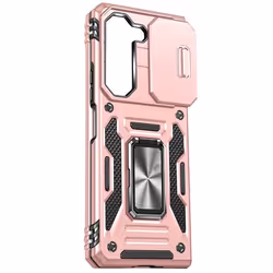 Coque - AVIZAR - Samsung Galaxy Z Fold 5 - Antichoc - Cache Caméra - Bague Support - Rose Gold