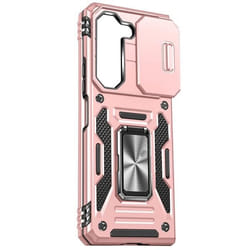 Coque - AVIZAR - Samsung Galaxy Z Fold 5 - Antichoc - Cache Caméra - Bague Support - Rose Gold