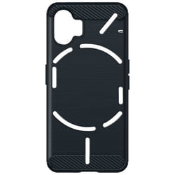 Coque en silicone flexible - Nothing - Phone 2 - Antichoc - Design carbone - Bleu nuit