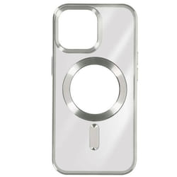 Coque MagSafe - Apple - iPhone 15 Pro - Silicone - Protection Caméra - Chromé Argent
